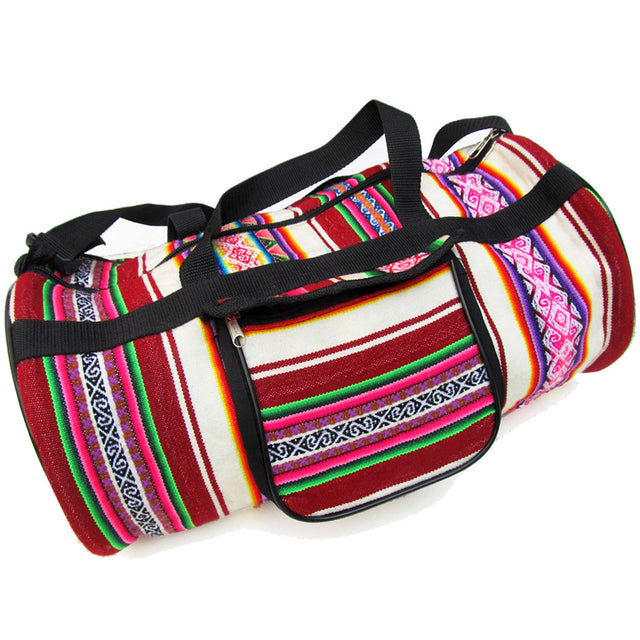 Authentic North Argentinean Style Multicolor Cloth Bag | Front Pocket - Eco-Friendly Fashion | Shop Now