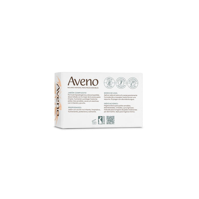 Aveno | Gluten-Free Emollient Soap: Cleanse and Protect Your Skin with this Nourishing Formula | 120 g / 4.23 fl oz