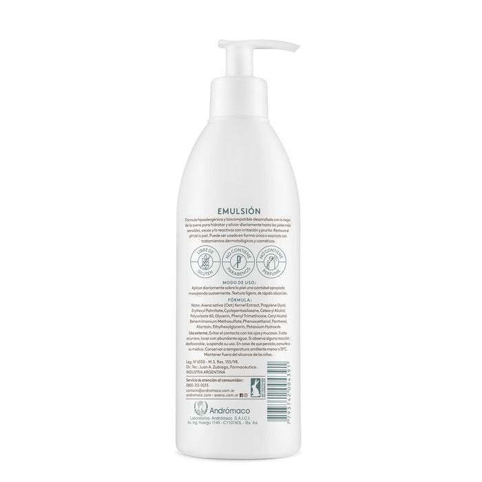 Aveno | Gluten-Free Hydration & Protection for Sensitive Skin - Body Emulsion 400 ml / 13.52