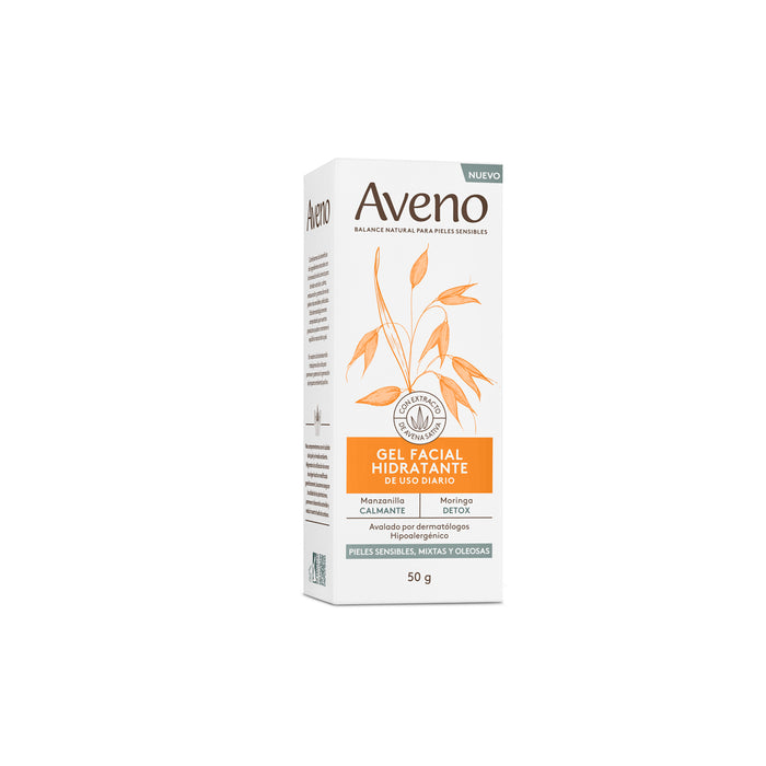 Aveno | Gluten-Free Hydration & Relief: Facial Gel for Sensitive, Combo, Oily Skin | 50 g / 1.76 fl oz
