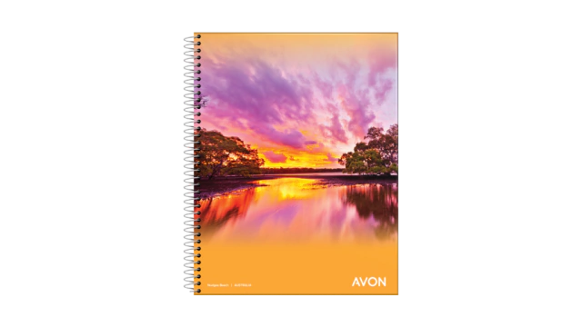 Avon Notebook 16 cm x21 cm / 6.29'' x 8.26'' - 84 Hojas Rayadas - Tapa Flexible - High-Quality Paper (Assorted Color)