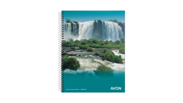 Avon Spiral Notebook - Flexible Cover, 84 Sheets, Grid Pages - 16 cm x 21 cm / 6.29'' x 8.26'' Spiral Bound Notepad (Assorted Color)