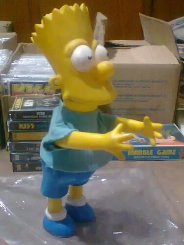 Bart Simpson Muñeco Retro No Mego Doll + Retro Advertising Sticker Kxz