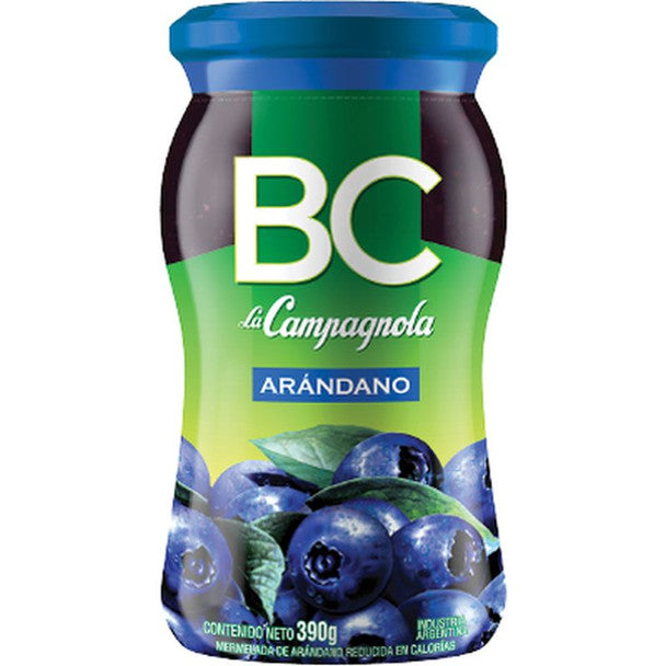 BC La Campagnola Mermelada De Arándano Light Marmalade Blueberry Jam, 390 g / 13.75 oz
