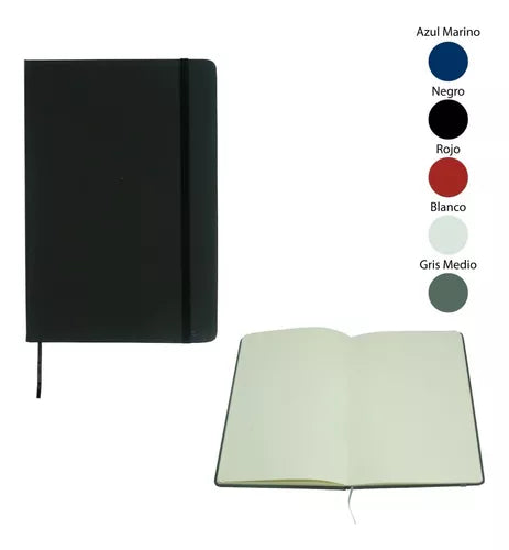 BLEAR.AR Notebook - Model Note, A5 Hardcover Moleskine-Style, Plain Pages