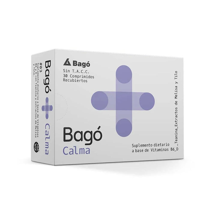 Bagó | Calm Dietary Supplement - 30 Tablets with Vitamin B6 and D3