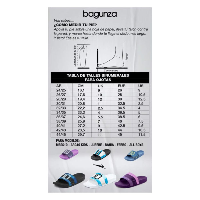 Bagunza Official ARG11 KIDS Sandals - Fideo Model - Comfortable Kids' Flip Flops