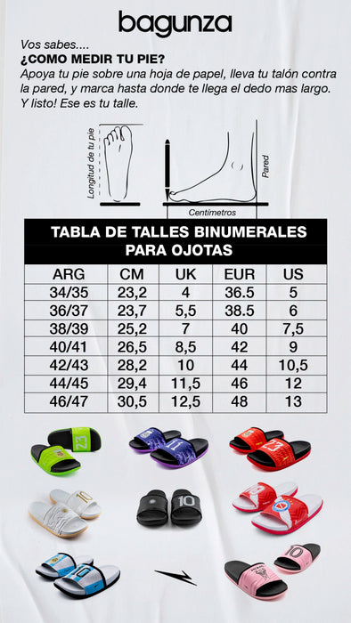Bagunza Ojotas - Premium Flip Flops for Club de Gimnasia y Esgrima La Plata Fans