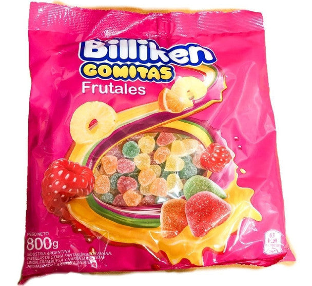 Billiken Gomitas Frutales Fruit Candies Gummies, 800 g