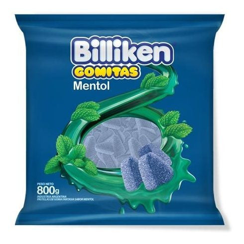 Billiken Gomitas Menthol Candies Gummies, 800 g / 28.2 oz (large bag)