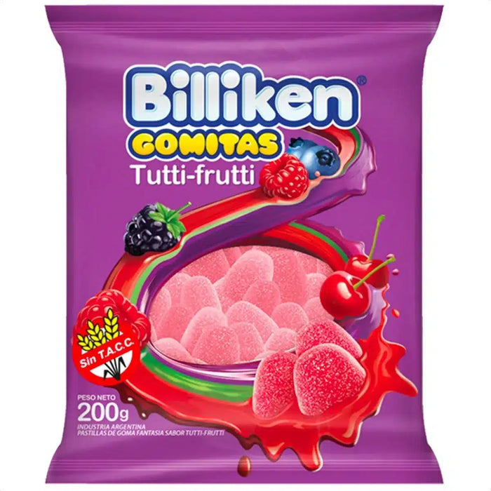 Billiken Gomitas Tutti-Frutti Candies Gummies, 200 g / 7 oz