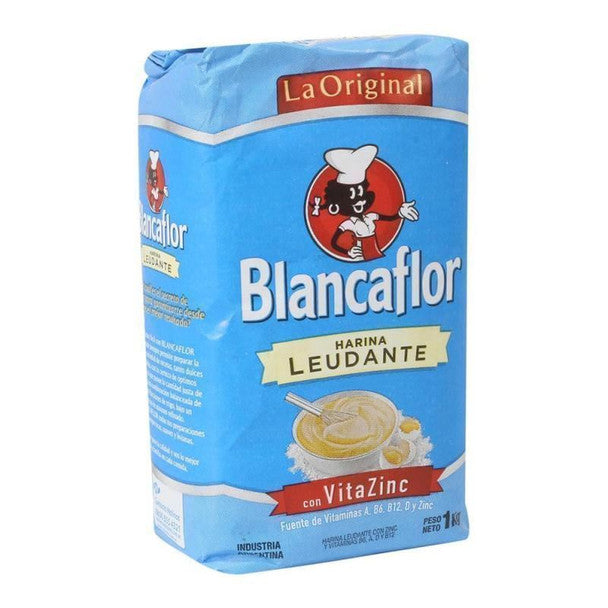 Blancaflor Self-Rising Leavening Wheat Flour Harina with Vitamins Ready to Use, 1 kg / 2.2 lb