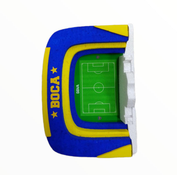 Boca Juniors Cake Topper La Bombonera 3D Football Field For Decorating Cakes Boca Juniors Argentinian Soccer Team, 20 cm x 14 cm