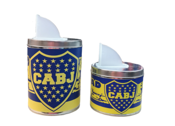 Boca Juniors Eco Leather Yerba Mate and Sugar Set Yerbero Azucarero - Official Fan Collection
