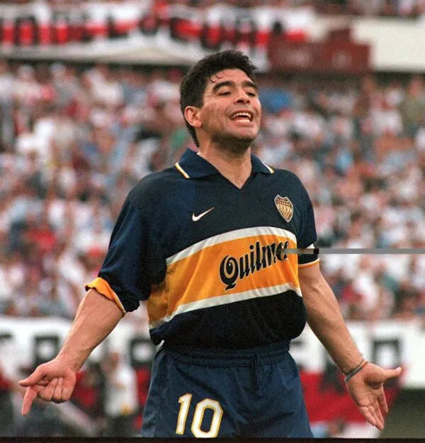 Boca Juniors Home 1996/97 Shirt – Diego Armando Maradona #10 Retro Jersey | Adapted Design Vintage Style