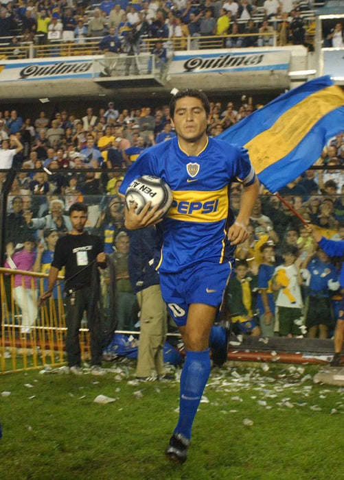 Boca Juniors 2002 2003 Roman 10 Away Shirt (Very Good) L