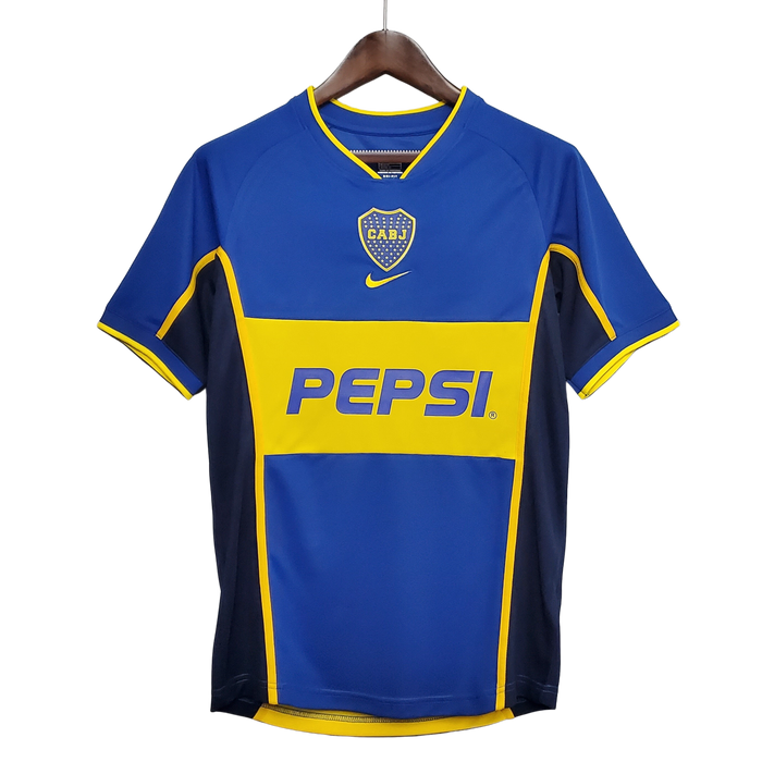 Boca Juniors Home 2002 Shirt – Juan Roman Riquelme #10 Retro Jersey | Adapted Design Vintage Style
