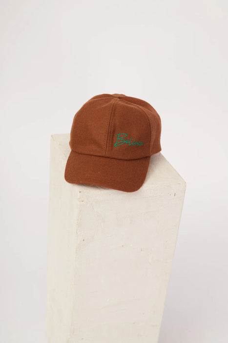 Bolivia Divina | Modern Design Green Embroidered Cap | Stylish Lorne Hat
