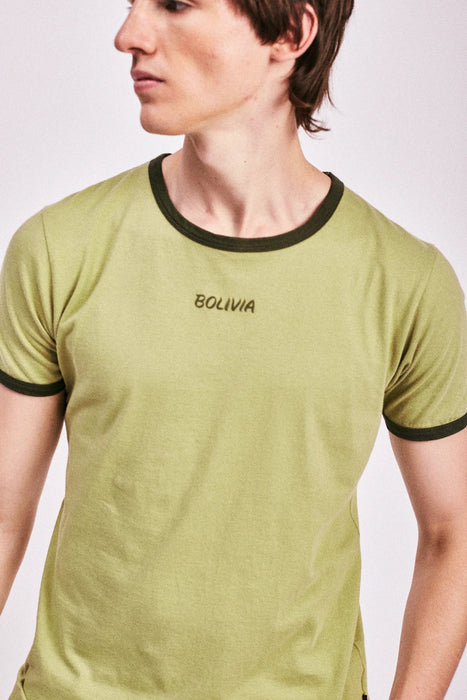 Bolivia Divina | Modern Short Sleeve 100% Cotton Tee - Llorona Flock Print T-Shirt | Contemporary Style