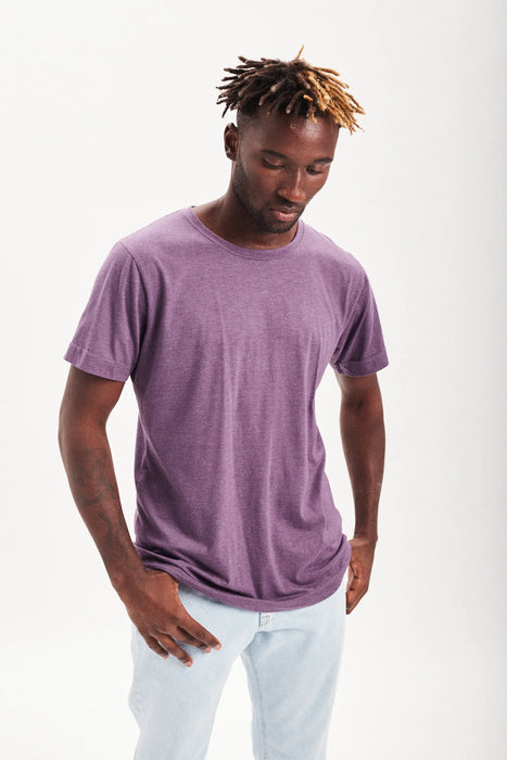 Bolivia Divina | Modern Short Sleeve 100% Cotton Tee - Violet Plain Shirt | Contemporary Style