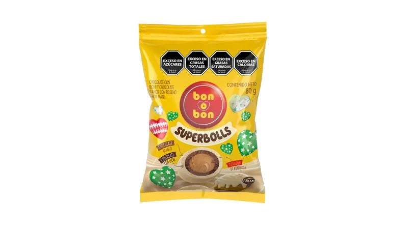 Bon o Bon Superbolls Penut Cream Balls with Milk Chocolate & White Chocolate Coating Perfect Snack, 80 g / 2.82 oz (pack of 3)