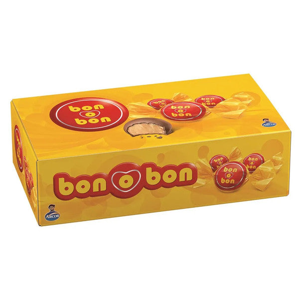 Bon o Bon Traditional Chocolate Bite Filled With Peanut Butter from Argentina Box of 30 Bites, 450 g / 15.9 oz (complete box)