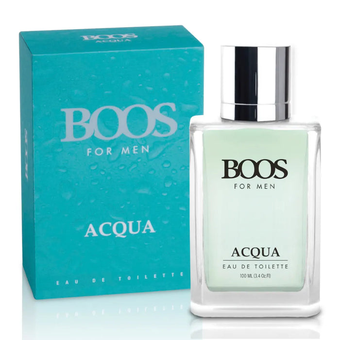 Boos Acqua EDT - 100 ml 3.4 fl.oz | Refreshing Men's Fragrance for a Splash of Elegance