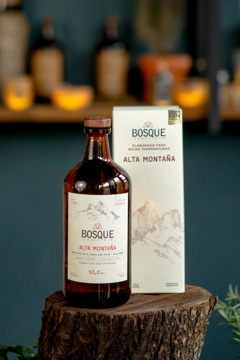 Bosque Gin Alta Montaña: Distilled Gin Crafted for Low Temperatures, ABV 53%, 500 ml / 16.9 fl oz
