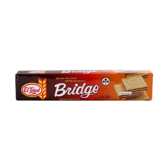 Bridge Thin Sweet chocolate Flavored Cream Wafers, 140 g (pack of