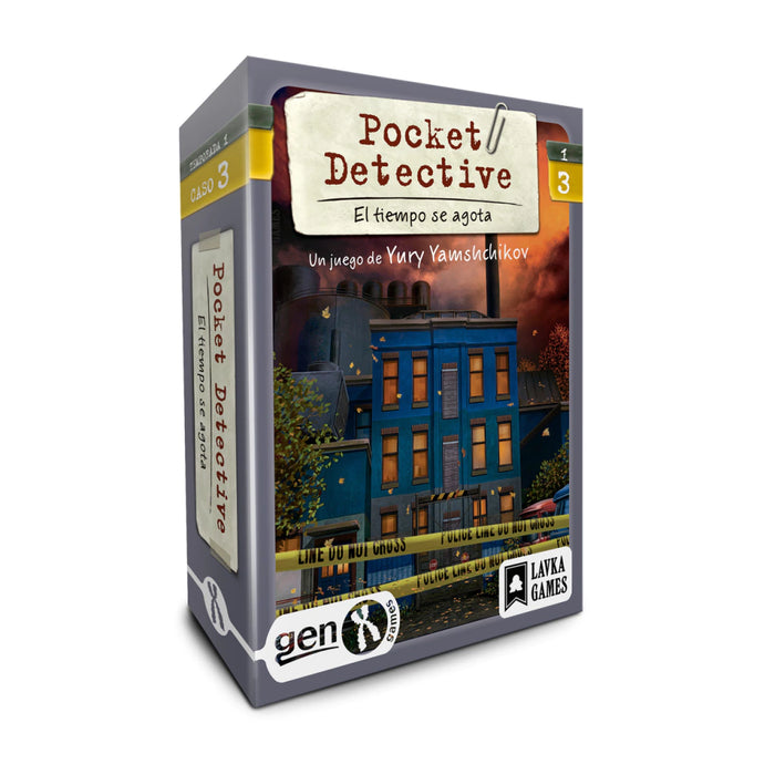 Buró | Card Game: Pocket Detective Case 3 - Time's Running Out - Ages 12+ | Up to 6 Players