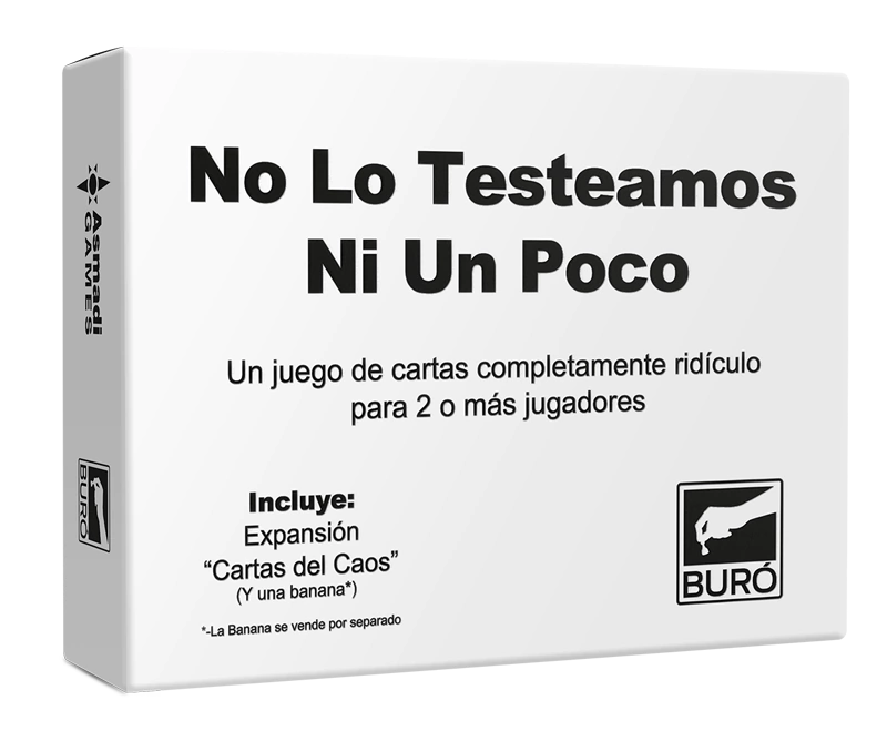 Buró | Racy Card Game 'No lo Testeamos ni un Poco' +18 | For 2 or More Players