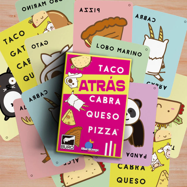 Buró | Tabletop Board Game Set - Taco Atras, Cabra, Queso, Pizza - Family Fun | Juego de Mesa