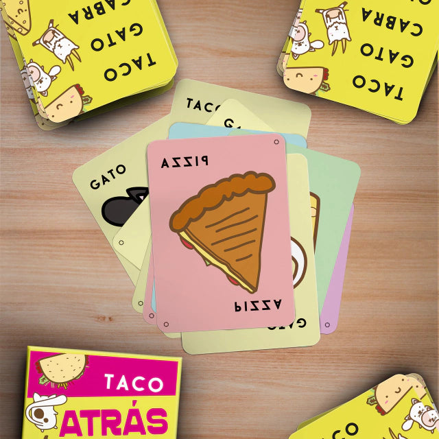 Buró | Tabletop Board Game Set - Taco Atras, Cabra, Queso, Pizza - Family Fun | Juego de Mesa