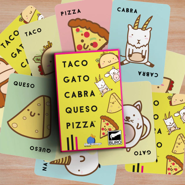 Buró | Tabletop Board Game Set - Taco, Gato, Cabra, Queso, Pizza - Family Fun | Juego de Cartas