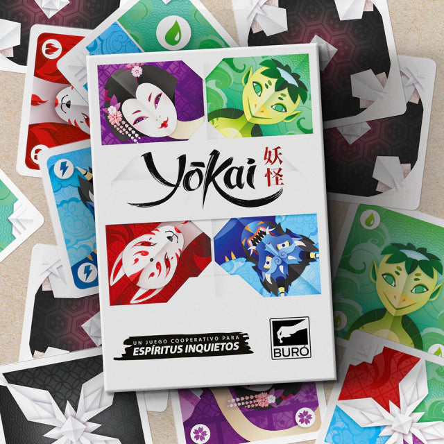 Buró | Yokai Family Board Game (2-4 Players, Ages 8+) | Juego de Cartas