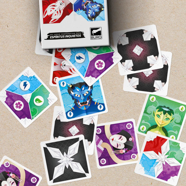 Buró | Yokai Family Board Game (2-4 Players, Ages 8+) | Juego de Cartas
