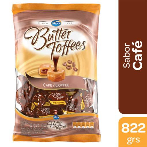 Butter Toffees Soft Buttery Caramel Candies Filled with Coffee Cream Party Bag, 822 g / 1.8 lb bag