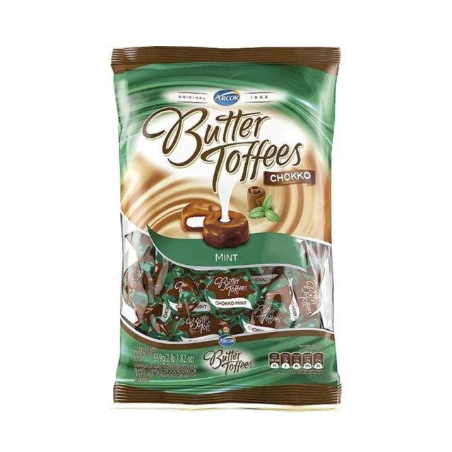 Butter Toffees Soft Buttery Chocolate Candies Filled with Mint Party Bag, 822 g / 1.8 lb bag