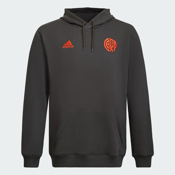 Adidas Red Hooded River Plate Soccer Sweatshirt - Showcase Your Passion!