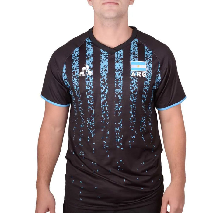 Remera Camiseta Voley Official Argentine Volleyball Team Shirt Lecoq Sportif With Short Sleeves 2023