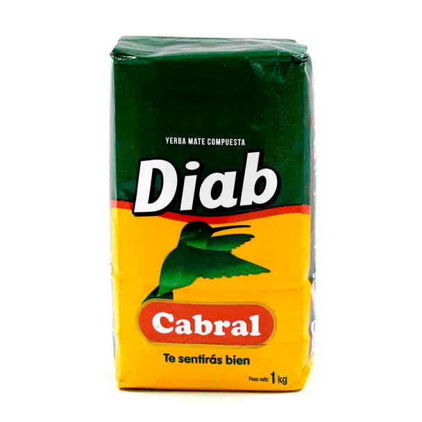 Cabral Yerba Mate Diab Compuesta for Diabetics, 1 kg / 2.2 lb