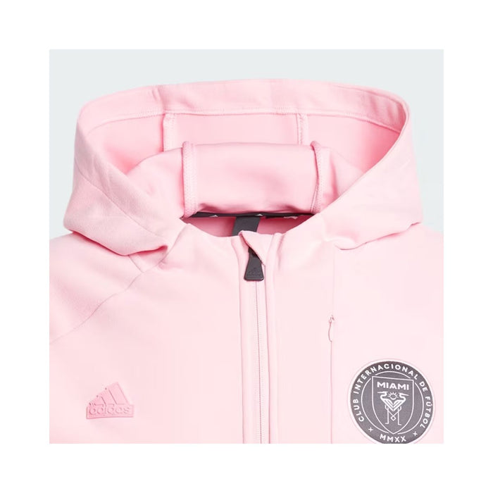 Adidas Inter Miami CF Anthem Jacket -  Gameday Hoodie, Light Pink