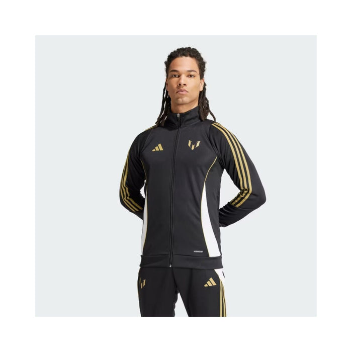 Chaqueta deportiva Messi - adidas AEROREADY, negra, 100 % poliéster reciclado