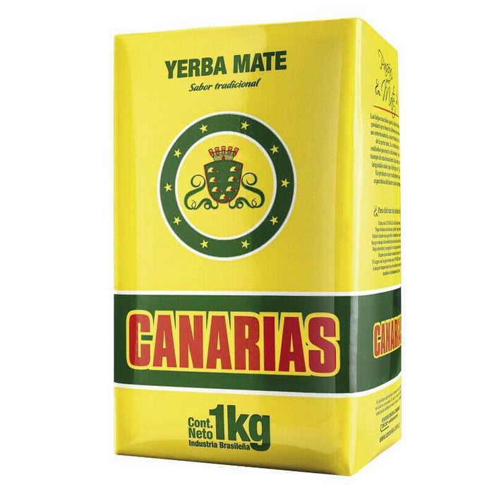 Canarias Yerba Mate Traditional Uruguay Yerba, 1 kg / 2.2 lb