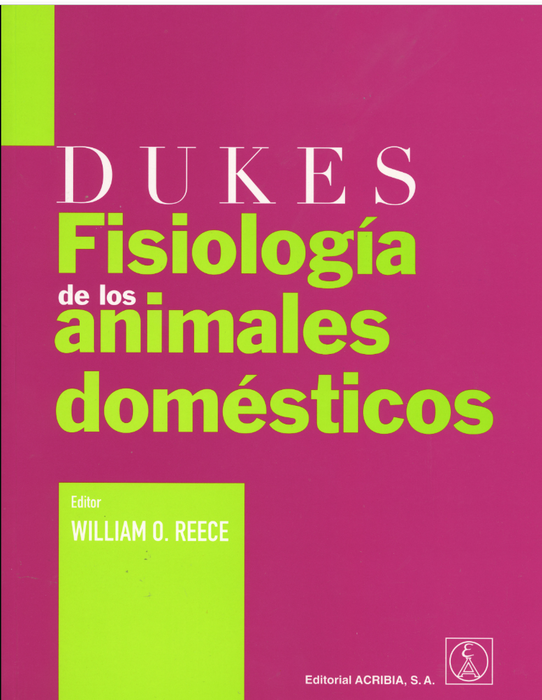 Medicine Book | Dukes : Fisiologia de los Animales Domesticos by Acribia | Animal Physiology (Spanish)