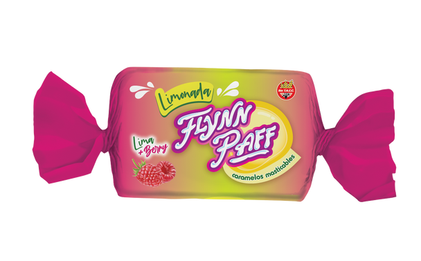 Caramelos Flynn Paff Limonada Lime & Berries Flavored Soft Candy, 560 g / 19.75 oz Box