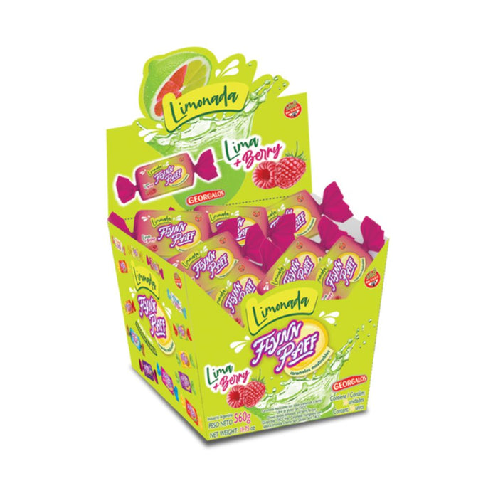 Caramelos Flynn Paff Limonada Lime & Berries Flavored Soft Candy, 560 g / 19.75 oz Box