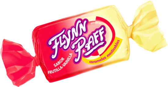 Caramelos Flynn Paff Strawberry & Vanilla Flavored Soft Candy, 560 g / 19.75 oz Box