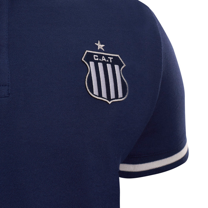 Casual Navy Blue Season 2024 Embroidered Shield Polo - Club Atlético Talleres