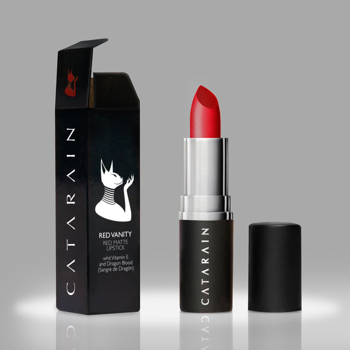 Catarain | Radiant Red Catarain Lipstick | Red Vanity Beauty Essential